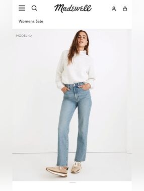 Madewell Straight Jeans - The Perfect Vintage Straight | 23 Regular